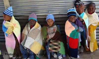 Fundraising on Micro Giving - Use Impactful Photos (Photo courtesy of Knit-a-square.com)
