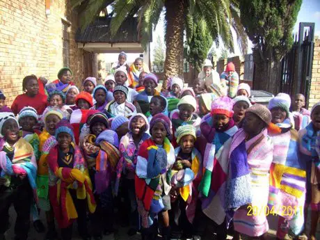 Nonprofit interview with knit-a-square co-founder Sandy McDonald.