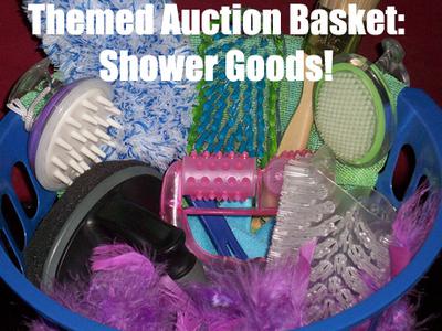 A Themed Shower Goods Auction Basket! A Themed Basket Auction is a brilliant fundraising idea, especially for schools etc. (Photo by Alisha Vargas / Flickr.com)